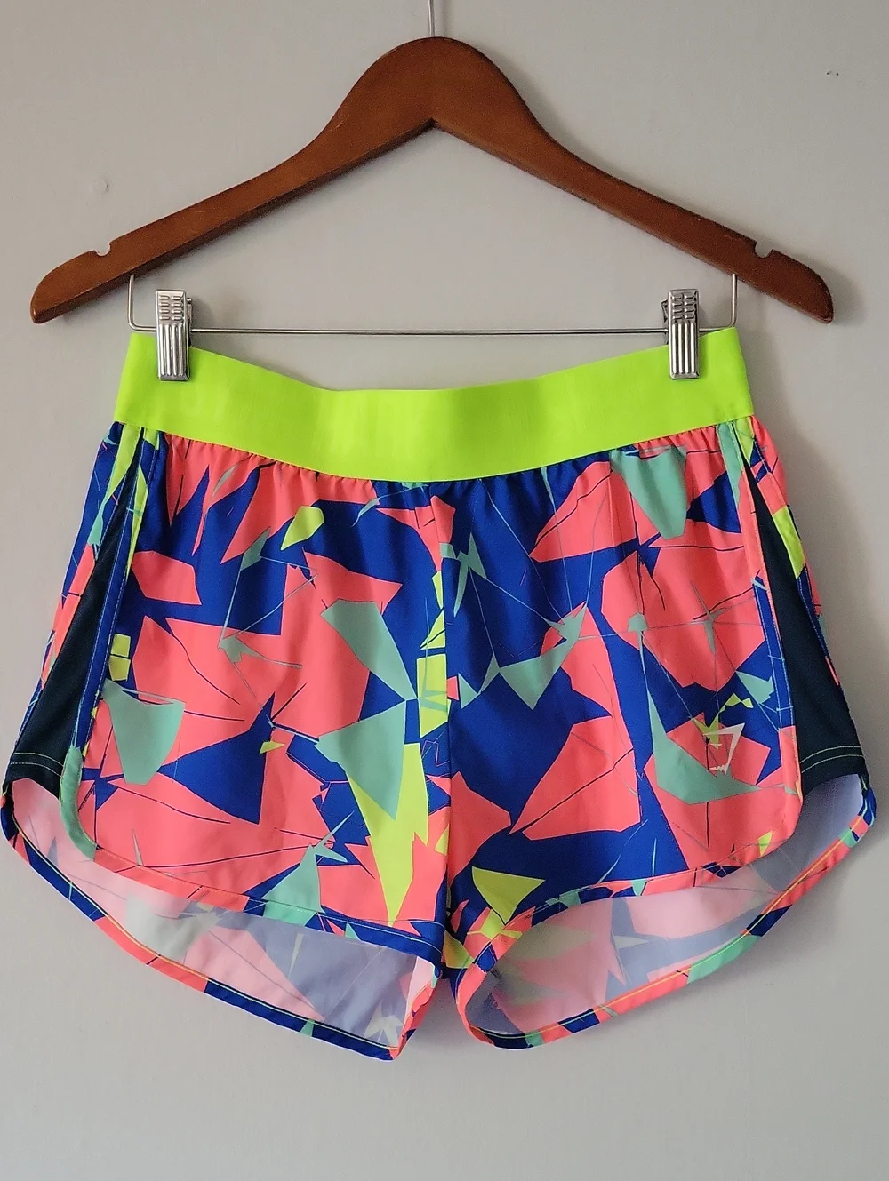 Gymshark Neon Multi-Print Women's Athletic Shorts Size Medium